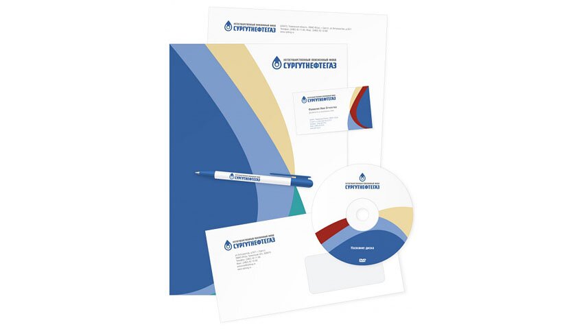 Логотип и стиль НПФ «Сургутнефтегаз»