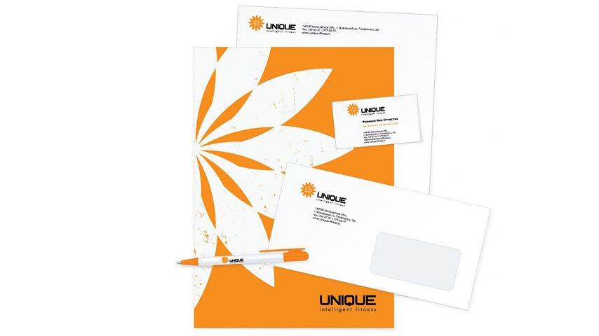 Рестайлинг логотипа и стиль UNIQUE